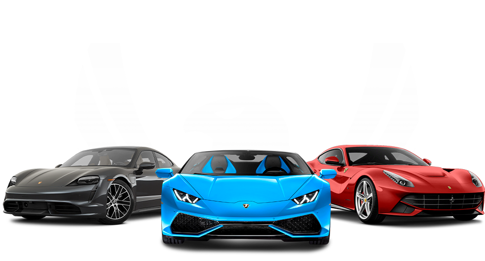 Logo PDKMotors com três carros na frente